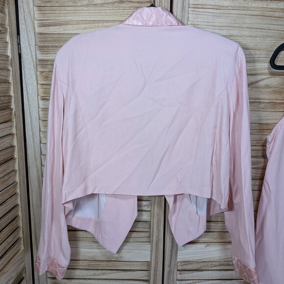 VINTAGE Dawn Joy 2 Elegant Pink Dress and Jacket Set Size 20 - Picture 12 of 15